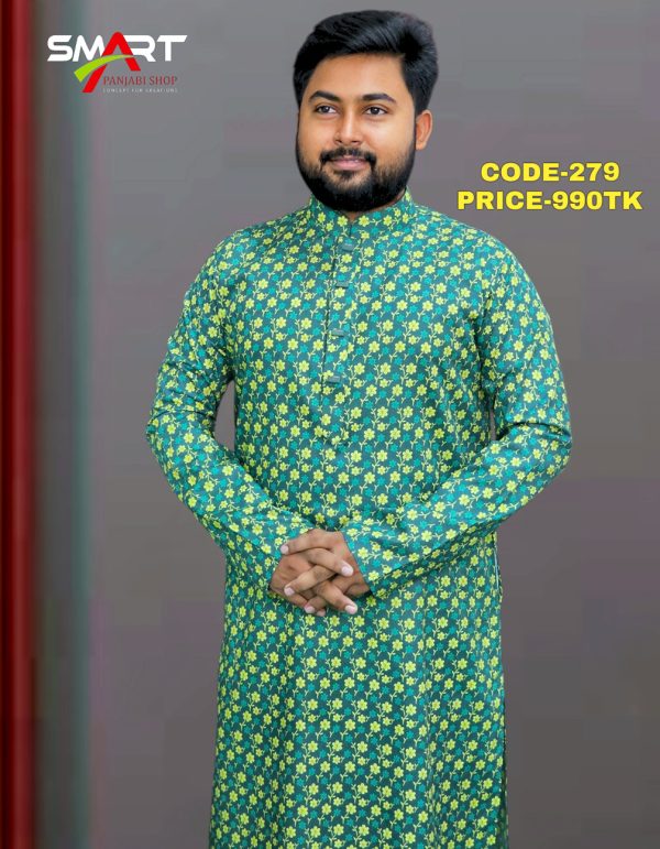 সবুজ কালার পাঞ্জাবী <br> কোড: ২৭৯