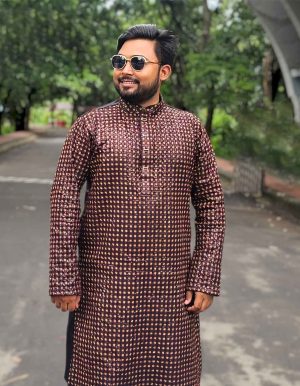 সিকোয়েন্স ও এম্ব্রয়ডারী পাঞ্জাবী। কোড: ৩৬৫