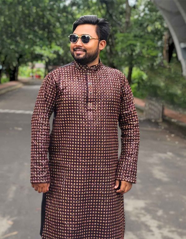 সিকোয়েন্স ও এম্ব্রয়ডারী পাঞ্জাবী। কোড: ৩৬৫