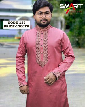 মিষ্টি কালার পাঞ্জাবী <br> কোড: ১৩৩