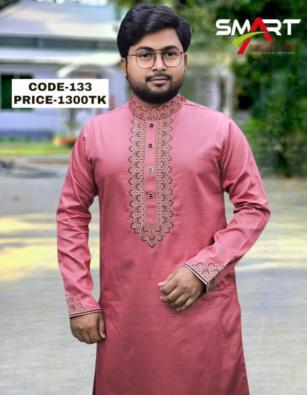 মিষ্টি কালার পাঞ্জাবী <br> কোড: ১৩৩