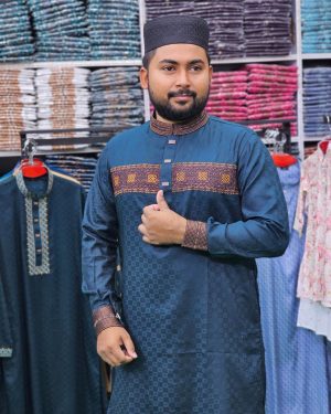 সী-গ্রীন কালার পাঞ্জাবী <br> কোড: ২২৫