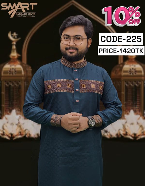 সী-গ্রীন কালার পাঞ্জাবী <br> কোড: ২২৫