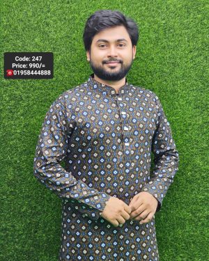 অলিভ কালার পাঞ্জাবী – কোড: ২৪৭