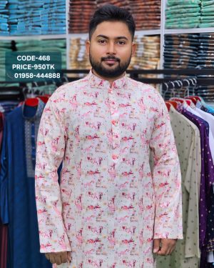 মাল্টি কালার প্রিন্ট পাঞ্জাবী <br> কোড: ৪৬৮