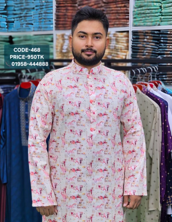 মাল্টি কালার প্রিন্ট পাঞ্জাবী <br> কোড: ৪৬৮