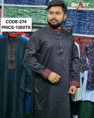 কালো কালার পাঞ্জাবী <br> কোড: ২৭৪