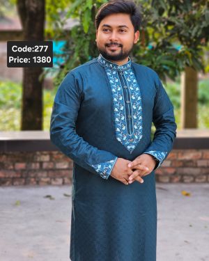 সী-গ্রীন কালার পাঞ্জাবী <br> কোড: ২৭৭