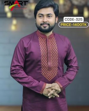ডার্ক পার্পেল কালার পাঞ্জাবী - কোড: ৩২৫