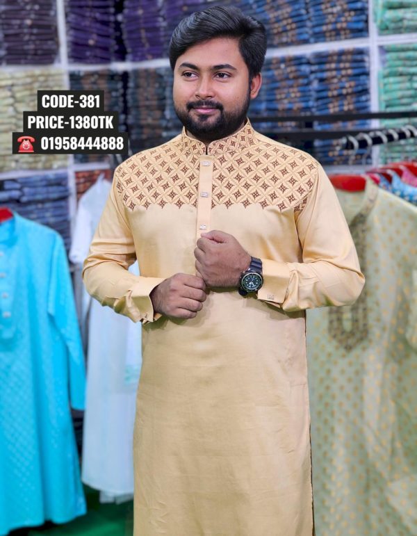 লাইট ব্রাউন কালার পাঞ্জাবী <br> কোড: ৩৮১