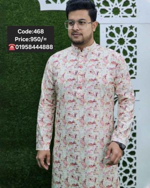 মাল্টি কালার প্রিন্ট পাঞ্জাবী <br> কোড: ৪৬৮