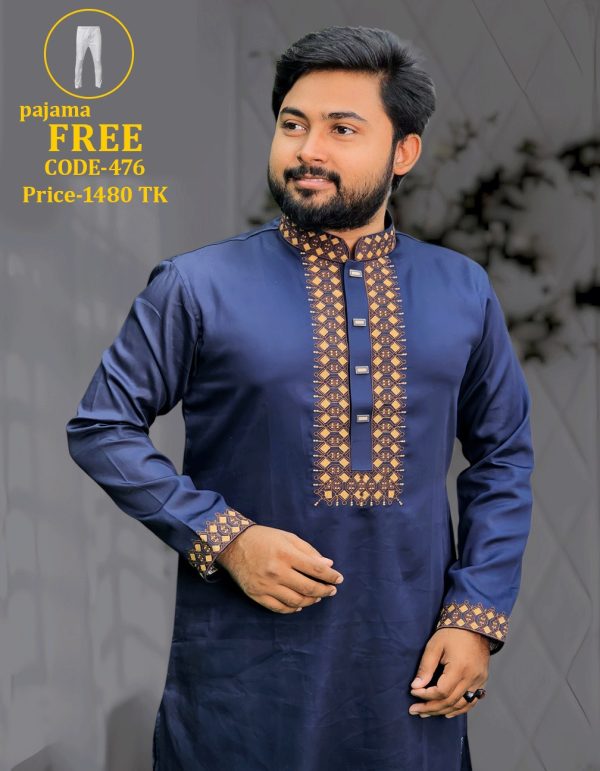 নেভী ব্লু কালার পাঞ্জাবী <br> কোড: ৪৭৬