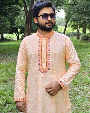 অরেঞ্জ কালার পাঞ্জাবী <br> কোড: ৭০০