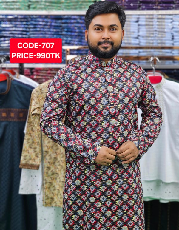মাল্টি কালার পাঞ্জাবী <br> কোড: ৭০৭