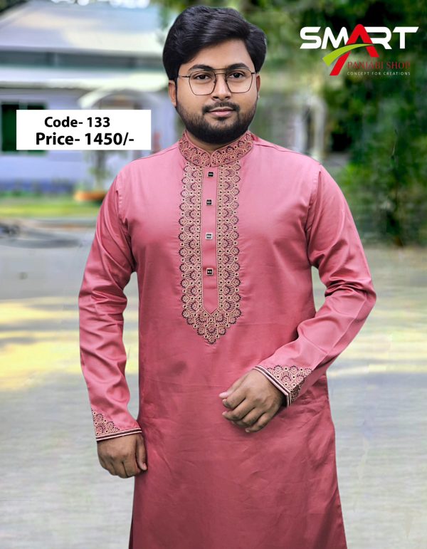 মিষ্টি কালার পাঞ্জাবী <br> কোড: ১৩৩