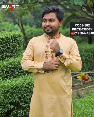 লাইট ব্রাউন কালার পাঞ্জাবী <br> কোড: ৩৮২