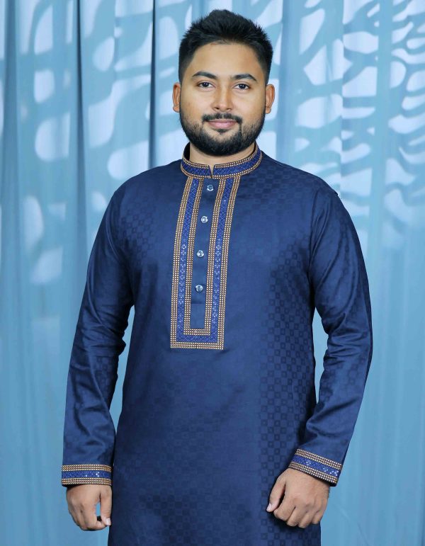 নেভী ব্লু কালার পাঞ্জাবী। কোড: ৫৫৩