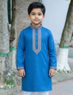 রয়েল ব্লু কালার পাঞ্জাবী। কোড: ১০২ - Image 2