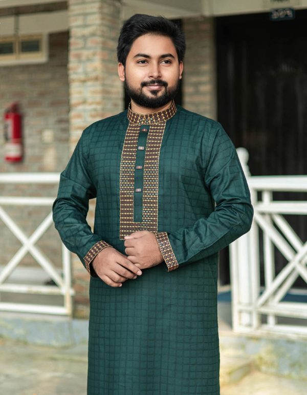 সী-গ্রীন কালার পাঞ্জাবী <br> কোড: ১১৫