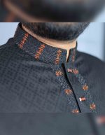 কালো কালার পাঞ্জাবী। কোড: ১৩ - Image 3