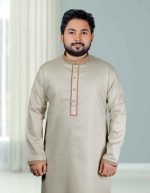 অফ হোয়াইট কালার পাঞ্জাবী। কোড: ৩৫৫