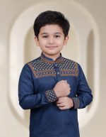 নেভি ব্লু কালার পাঞ্জাবী। কোড: ১২৩ - Image 2