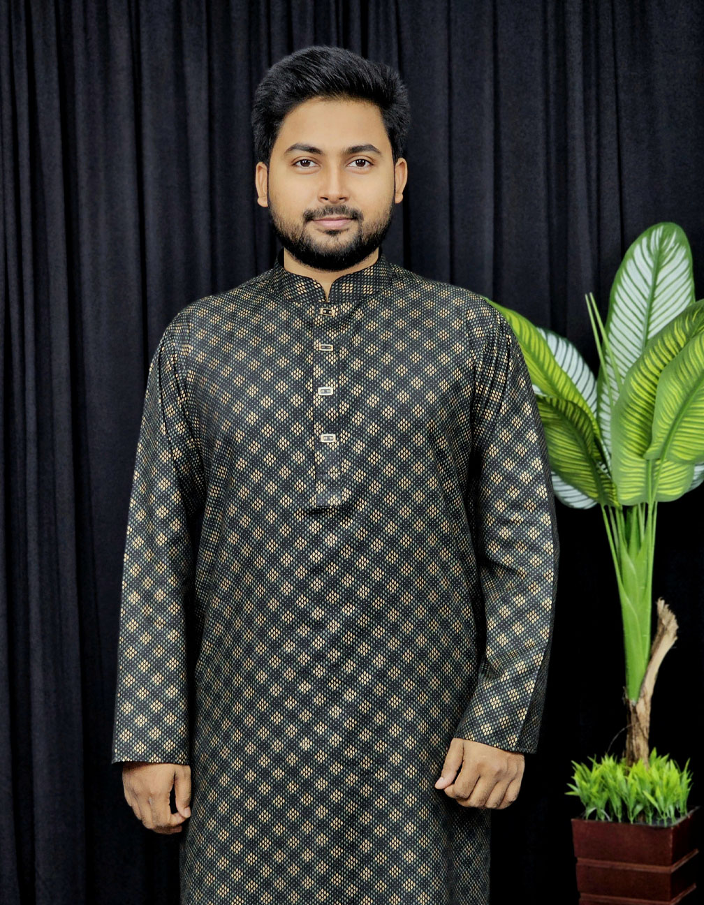 14x18 মাল্টি কালার পাঞ্জাবী।<br> কোড: ২৩৬ - Image 1